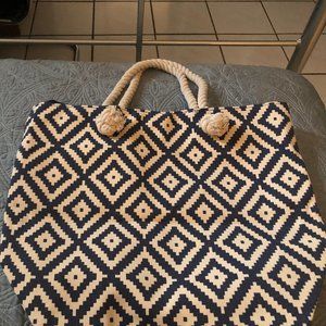 Summer & Rose navy diamond  tote